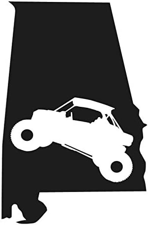 阿拉巴马州utv 贴纸 12 7 Cm 贴花 黑色 Sxs 阿拉巴马州贴纸 边插贴纸 Al 州 Al 家 越野贴纸 亚马逊中国 汽车用品
