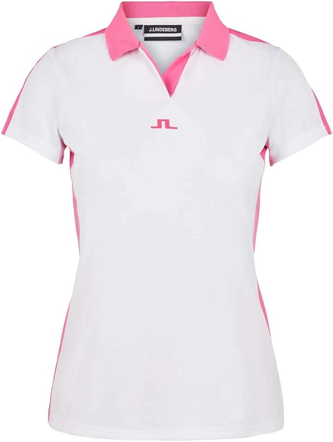 J Lindeberg Nour 女式高尔夫polo 衫 白色 S J Lindeberg 服饰箱包 亚马逊中国