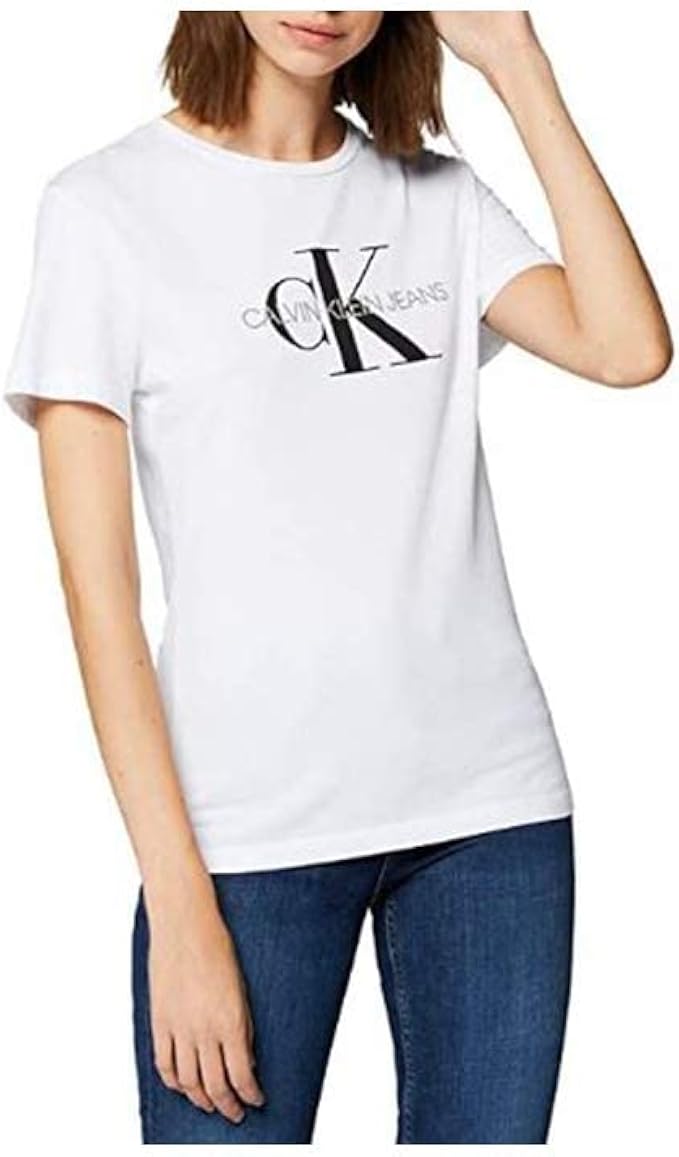 calvin klein jeans 女式core字母组合标志常规版型 t 恤