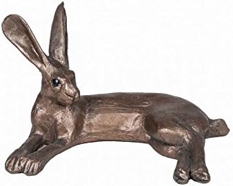 frith 冷铸青铜树脂蜂蜜野兔躺着雕塑