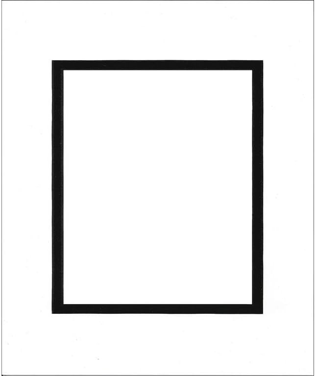 pa 加框定制垫dbl 16x20/11x14 blkcore 白色/黑色 double