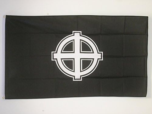celticcross黑色扁平3英尺x5英尺天鹅绒90x150厘米横幅3x5英尺azflag
