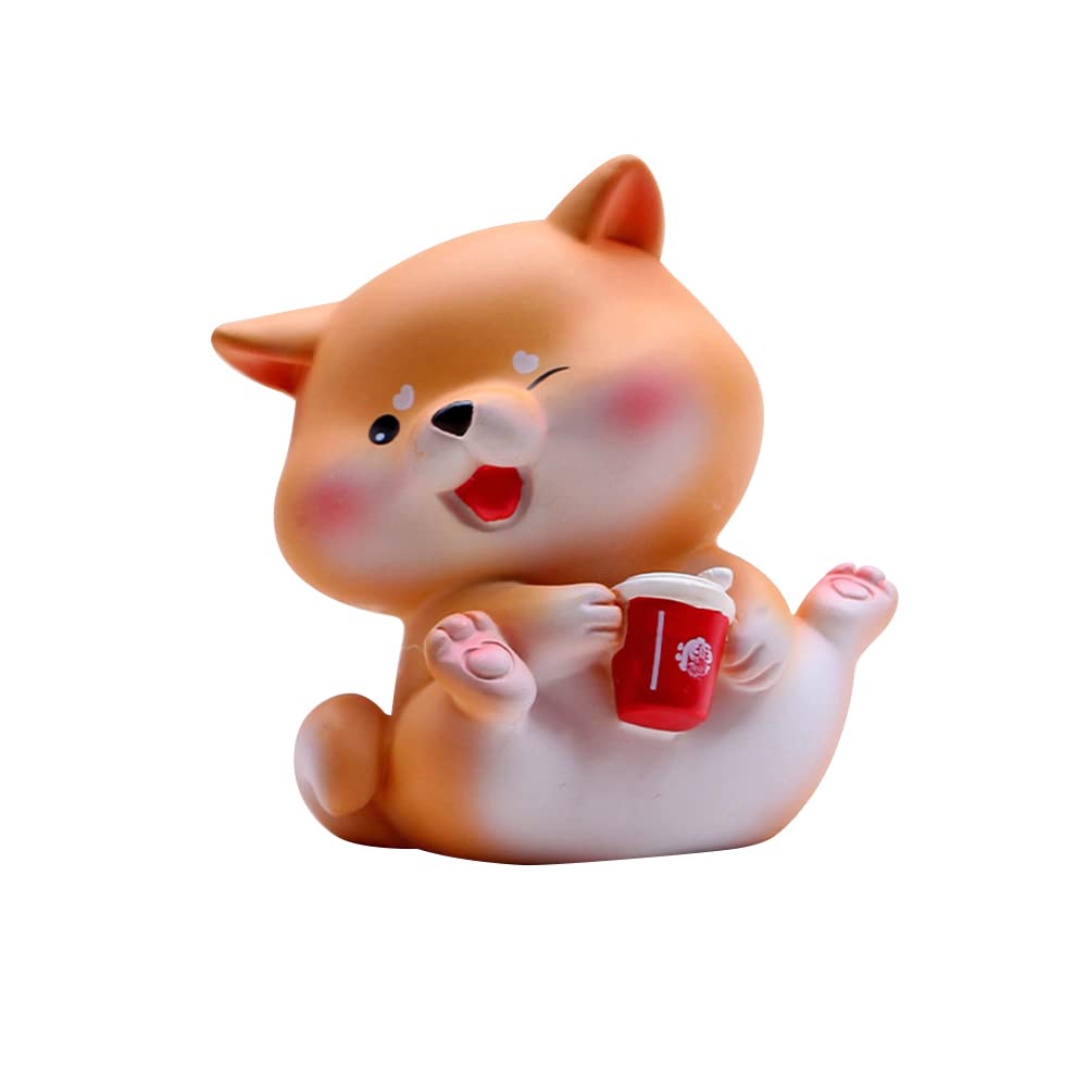 ikasus Cute Shiba Inu Car Dashboard decoration, Cute Shiba Inu decorated toy car dashboard decoration car interior accessories, creative toy party gifts Birthday mini tabletop decoration