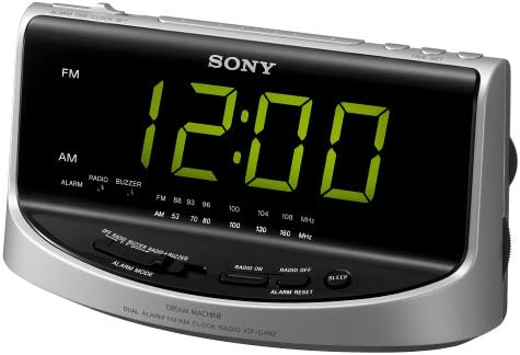 sony 索尼 icf-c492 大显示 am/fm 时钟收音机(制造商已停产)