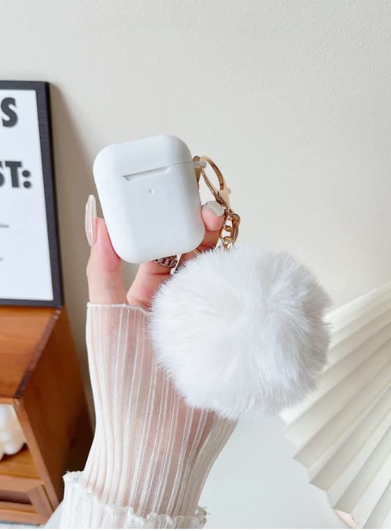 Plush ball pendant Airpods protective case