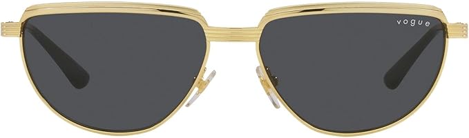 vogue eyewear 女式 vo4235s pilot 太阳镜,深灰色,56 毫米