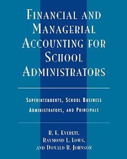 and managerial accounting for school administrators