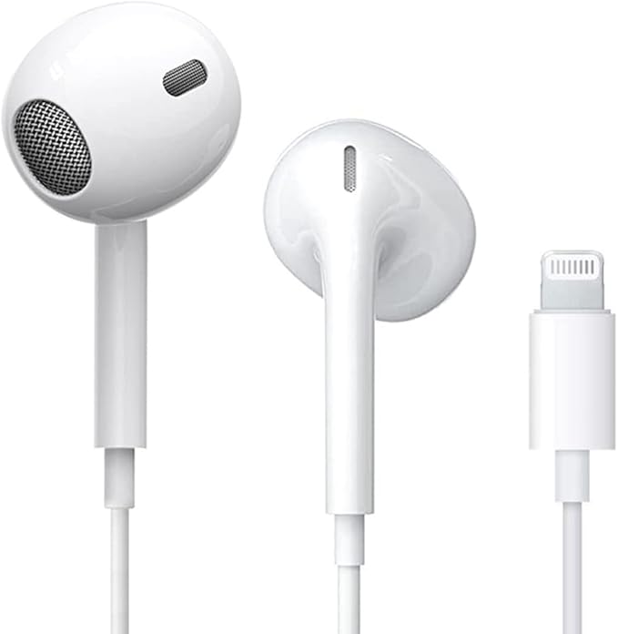 iphone earbuds 有线闪电耳机 [apple mfi 认证] 立体声降噪耳机内置