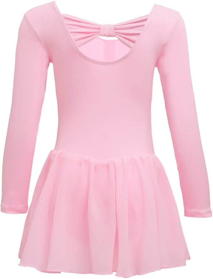 royal smeela 女童芭蕾舞裙长袖幼儿紧身连衣裤带裙芭蕾舞短裙芭蕾舞