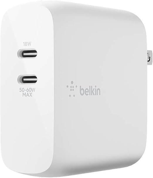 Belkin 贝尔金usb Pd Gan 充电器68w 专为usb C Iphone快速充电器 Macbook Pro充电器 Ipad Pro Pixel Galaxy S22 S21 Plus Ultra更多 Usb C供电 Wch003dq 白色 亚马逊中国 个护健康