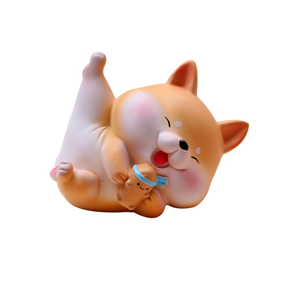 ikasus Cute Shiba Inu Car Dashboard decoration, Cute Shiba Inu decorated toy car dashboard decoration car interior accessories, creative toy party gifts Birthday mini tabletop decoration