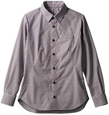 blance 衬衫 男女通用 长袖 灰色格子 bw2504-82 (ll)