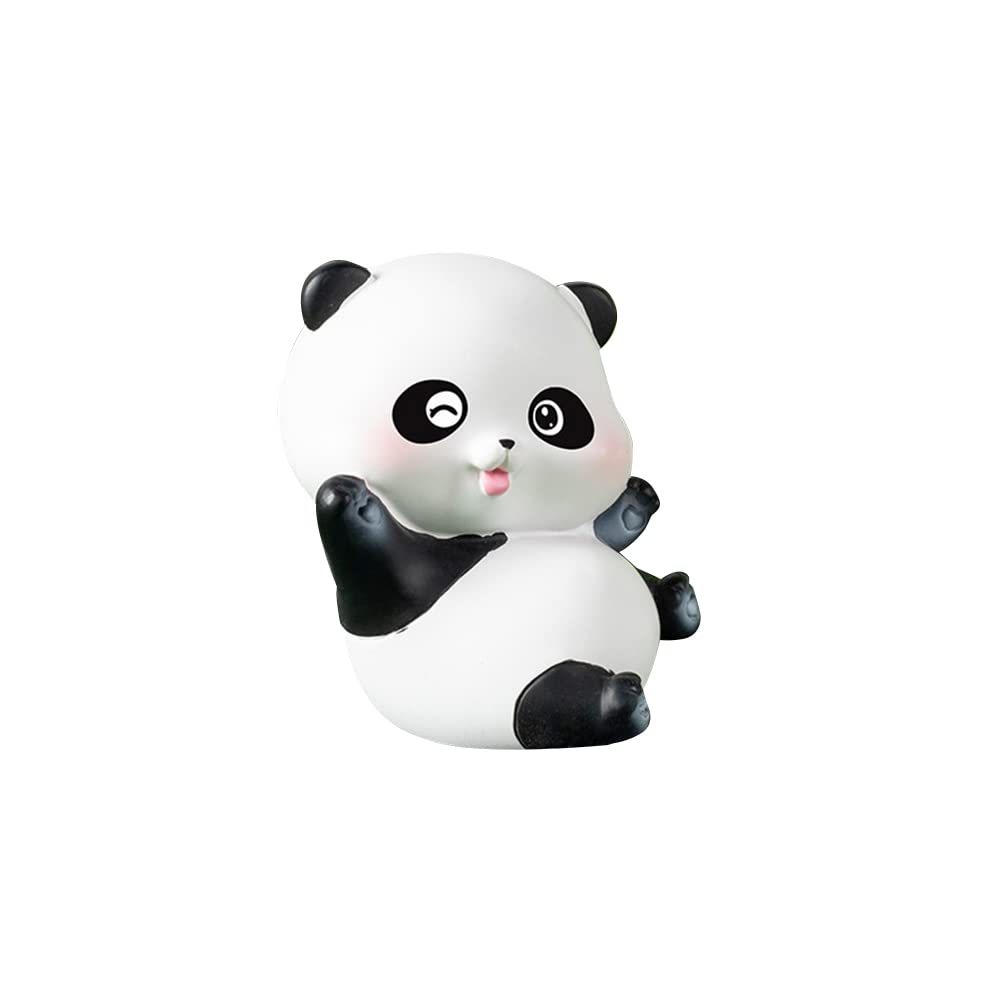 ikasus Cute Panda Car Dashboard decor, Cute Panda toy car dashboard decor car interior accessories, creative toy party gifts Birthday mini desktop decor