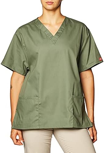 dickies 女士 eds signature scrubs 86706 女式修身 v 领上衣