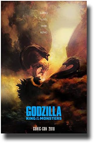 Godzilla 海报电影促销27 94 X 43 18 Cm King The Monsters Comic Con 2018 亚马逊中国 家居