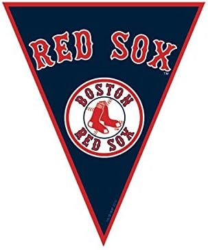 职业棒球大联盟*波士顿红袜队旗帜派对装饰,塑料,12 英尺