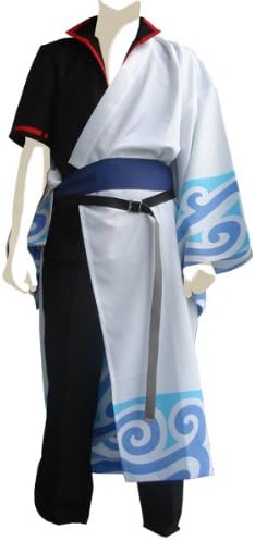 银魂坂田银时服装套装男式m码 官方 玩具 亚马逊中国