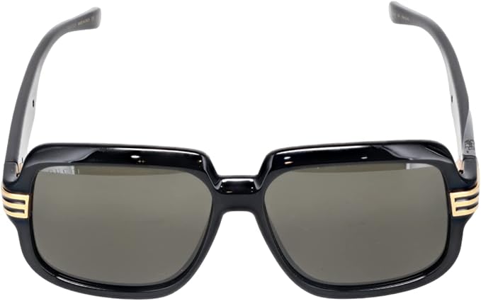 gucci 古驰 gg0979s - 001 太阳镜*蓝黑色 59 毫米, 黑色//白色, 大