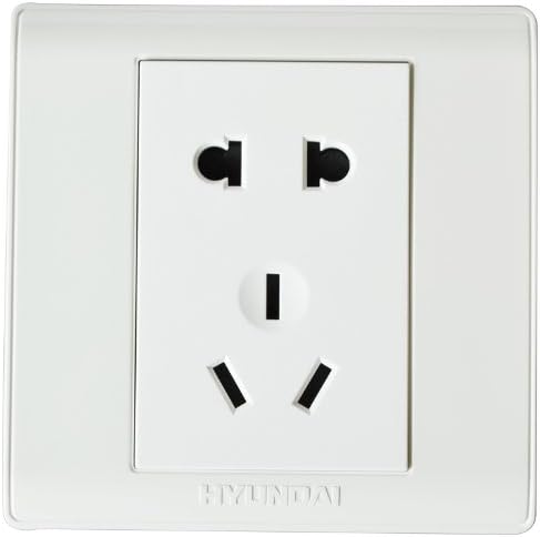 韩国现代电工(hyundai )开关插座 c3系列 五孔(二三插) 插座套装 (10