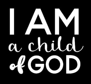 lli i am a child of god | 贴花乙烯基贴纸 | 汽车卡车厢货车墙壁