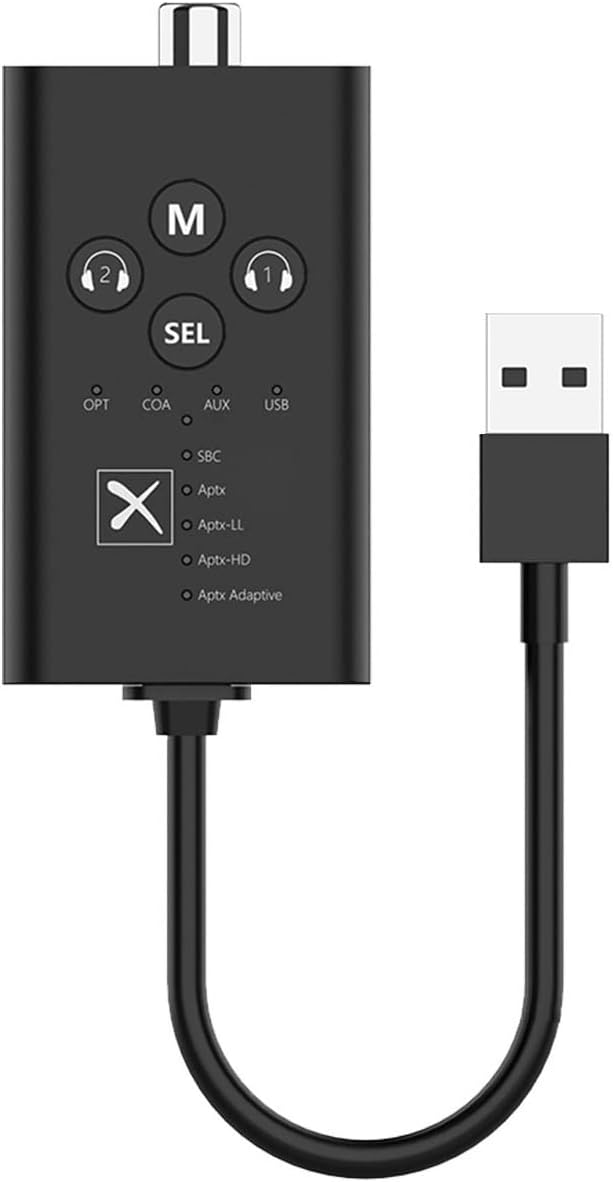 eppfun ak3046d 蓝牙 5.2 qualcomm aptx-自适应高清发射器,带 3.