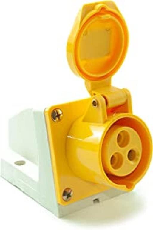 cdl micro rb-146 16a 3 针面板母突击队插座,用于建筑/建筑工地连接