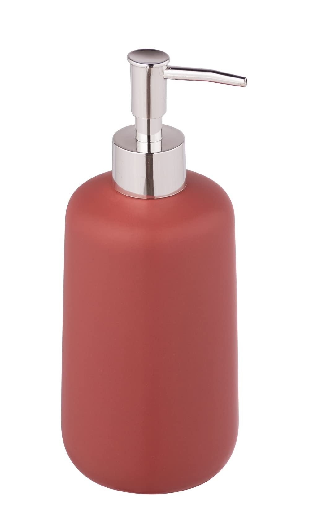 WENKO Olinda Soap Dispenser Red Bathroom accessory matte finish 0.5 L