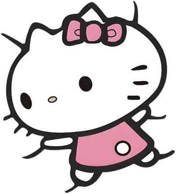 hello kitty,hold on to the car,趣味,击中窗户,乙烯基贴花,汽车