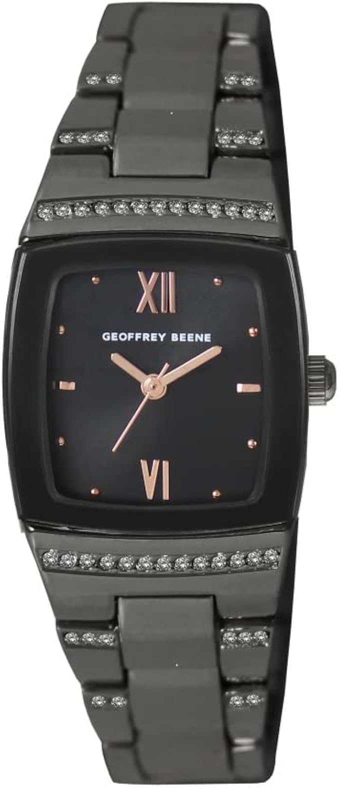 geoffrey beene 女式罗马数字青铜手表均码青铜灰色