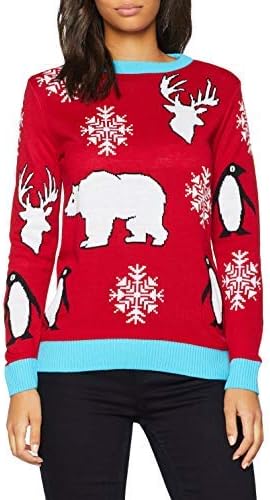 british christmas jumpers 女式北极熊圣诞套衫