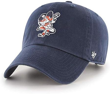 47 底特律老虎队 mlb 蓝色小猫面糊可调节棒球帽 : 亚马逊中国: 运动