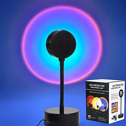 日落灯 日落灯日落投影灯360 度旋转4 可更换灯膜夜立灯浪漫日落红色落地灯适用于房间装饰卧室装饰的完美摄影 亚马逊中国 个护健康