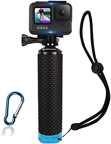 Mipremium 防水浮动手柄兼容gopro Hero 9 8 7 6 5 4 3 2 1 Session 黑色银色相机手柄和手柄安装配件套件 适用于水上运动和所有运动相机 蓝色 价格报价图片评测多少钱