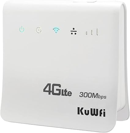 Kuwfi 解锁300 Mbps 4g Lte Cpe 移动wifi 无线路由器用于sim 卡插槽 带lan 端口支持at T Sim 卡及加勒比 欧洲 亚洲 中东和非洲网络32 Wifi 用户 亚马逊中国 电脑 It