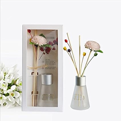 心心香印篱上花絮无火香薰精油套装房间香水室内香薰净化空气去除异味自然挥发玫瑰精油安神 百花香 亚马逊中国 家居