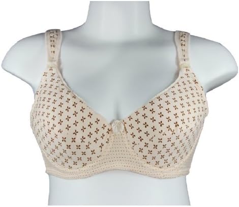 十月结晶 宽肩带型前开扣哺乳文胸 纯棉孕妇内衣/胸罩 肤色 38/85