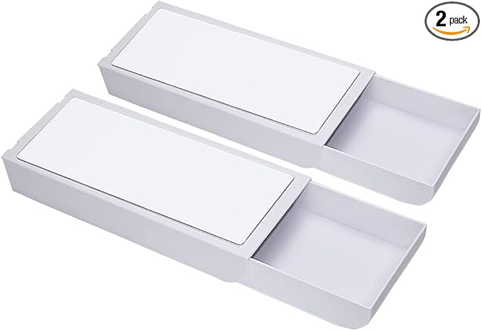 FYSL 2 件自粘抽屉在书桌下,铅笔抽屉收纳盒,书桌下收纳整理收纳盒,保持