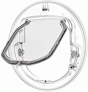 猫翻盖门,4 路锁定猫门,小宠物门适用于猫,小狗,小狗和小狗,适合滑动