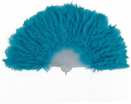 红舞鞋舞蹈扇子亮片扇子丝绸扇子表演扇子道具扇子羽毛扇9030 湖蓝 亚马逊中国 运动户外休闲