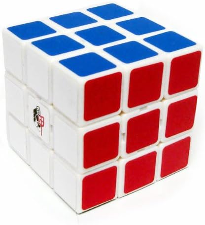 国甲 三阶白色三代全封闭魔方 赠备用贴纸 底座 魔方袋 教程