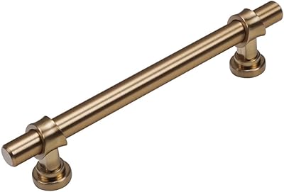 10 件装 cf335128cb t 型杆方形拉丝黄铜厨房橱柜拉手浴室梳妆台拉手