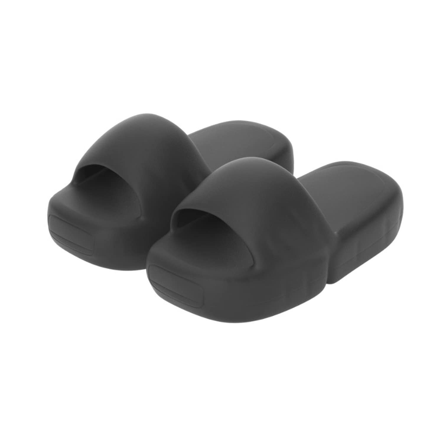 Men's and women's chocolate slippers, massage shower bathroom non-slip fast dry open toe super soft comfortable thick soles home cloud mat flip-flops