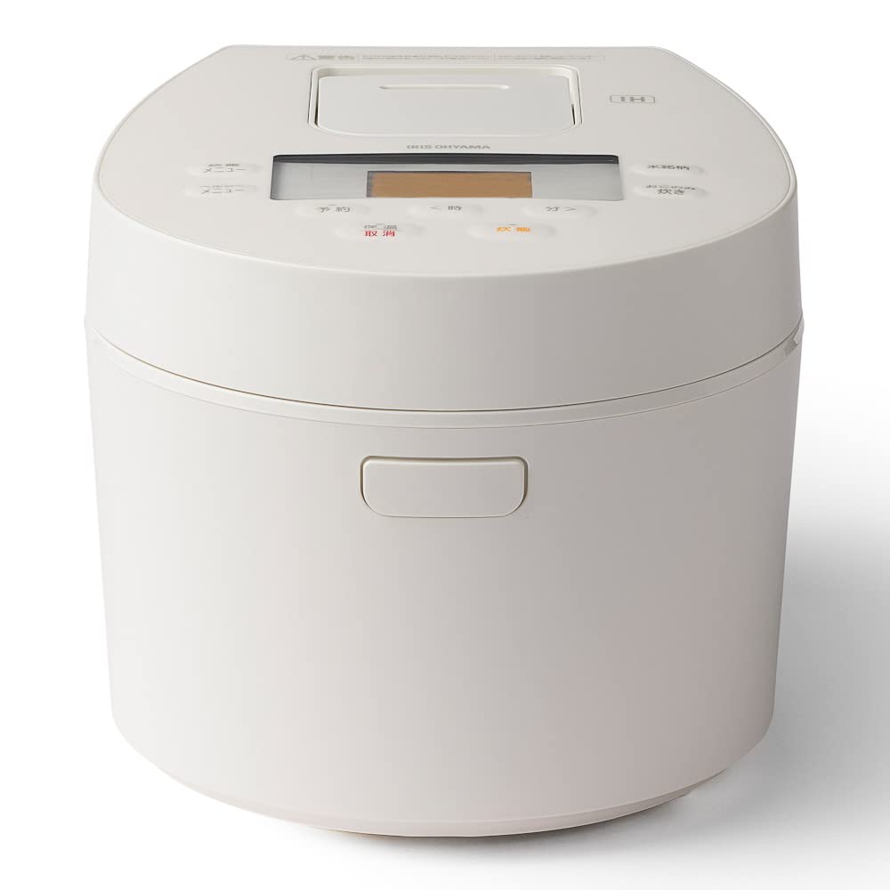 Iris Ohyama IH Rice Cooker 3 in (approx. 3 L) IH type 50 different patterns Cooking function Extremely thick kettle * Cooking function Low Temperature Cooking function Bread & Cake function White RC-I