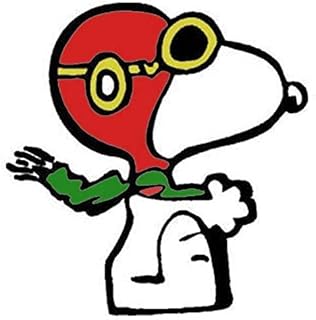 dw – 史努比飞行员彩色乙烯基贴花保险杠贴纸,适用于笔记本电脑,汽车