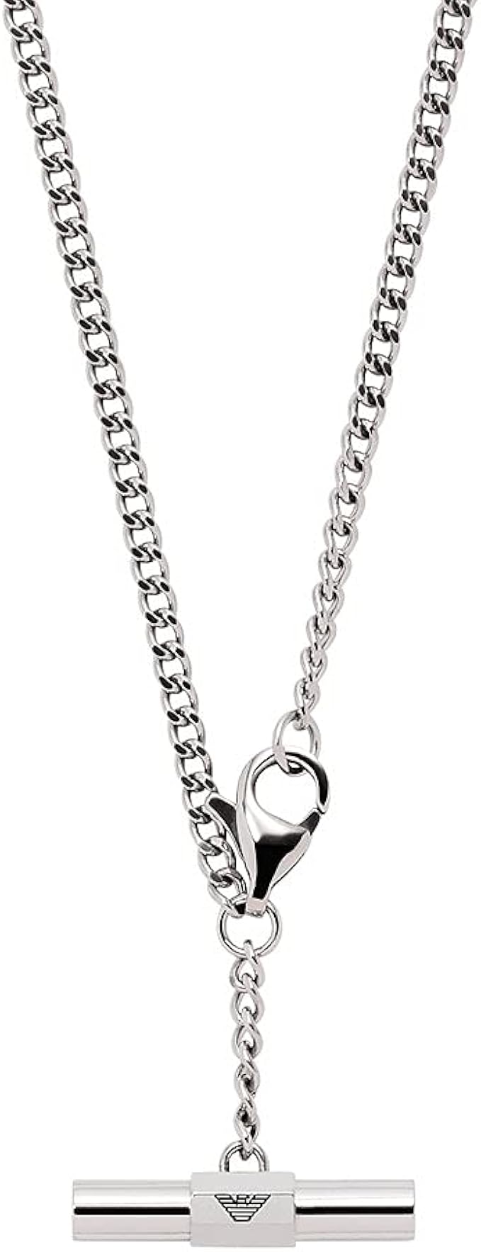 armani 男士项链,不锈钢,银色,egs2850040 : 亚马逊中国: 珠宝首饰