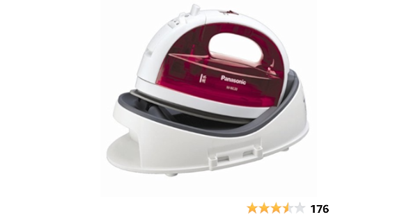 Panasonic 松下ni Wl30 无绳双向电熨斗红色 1300w功率 垂直熨烫 无绳设计 银钛涂层底板 亚马逊中国 小家电