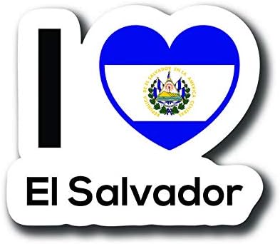 love el salvador 国旗贴花贴纸家居自豪旅行汽车卡车货车保险杠窗