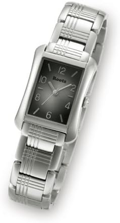 roots 女士腕表 石英 r851xcha, 银白色/黑色