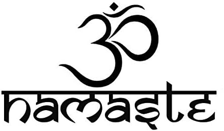 creative concepts ideas namaste om 符号瑜伽冥想cci 贴花乙烯基