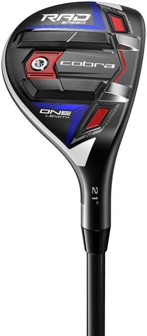 cobra golf 2021 radspeed 单长混合哑光黑-红-蓝(男式右手,ust